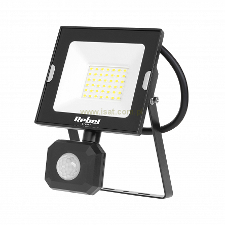 Reflektor LED 30W z sensorem ruchu i zmierzchu, 4000K, zasilanie halopaka 230V