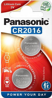 Bateria CR2016 Panasonic 3V litowa guzikowa 2szt