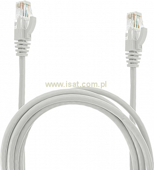 Patchcord przewód kabel UTP kat. 6e 2,0m biały wtyk - wtyk RJ45