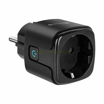 Gniazdo WiFi Kruger&Matz Connect P4 Czarne Tuya