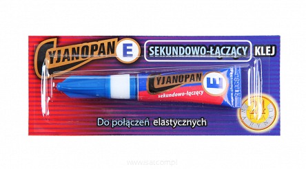 Klej cyjanoakrylowy Cyjanopan E do połączeń elastycznych 2g