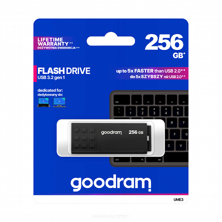 Flash pendrive Goodram USB 3.2 256GB czarny