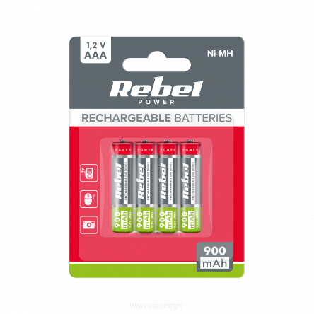 Akumulatorki rozmiar AAA pojemność 900mAh opakowanie 4szt