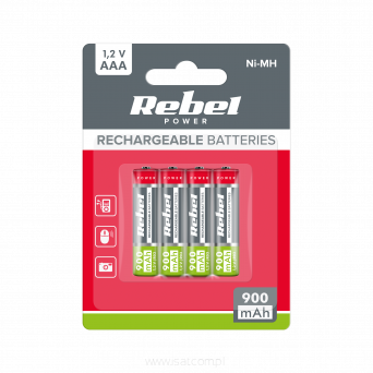 Akumulatorki rozmiar AAA pojemność 900mAh opakowanie 4szt