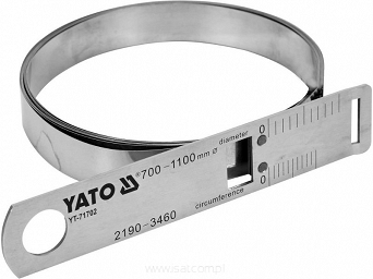 Taśma stalowa do pomiaru średnicy (700-1100mm)  i obwodu (2190-3460m) Yato