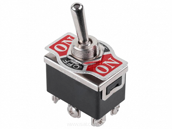 Przełącznik ON-OFF-ON bistabilny 6 pin 230V KN3(C)-203 dźwigniowy