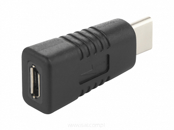 Przejściówka USB gniazdo Micro B na wtyk Micro C