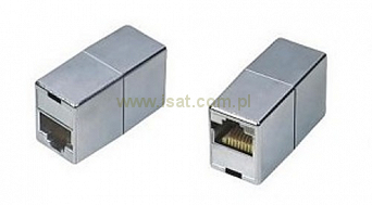  Łącznik modularny kat.5e, 2x gniazdo RJ-45 STP ekranowana STP