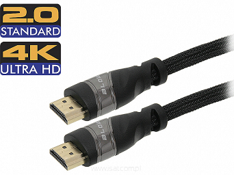 Przewód HDMI wtyk-wtyk 3m PREMIUM 2.0 4k ethernet