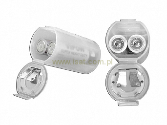 Adaptor baterii R6 (AA) na R20 (D) podwójny