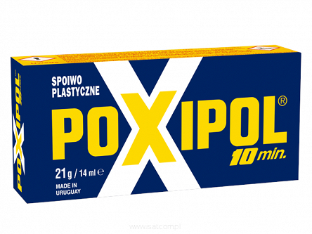 Klej dwuskładnikowy epoksydowy Poxipol 14ml szary