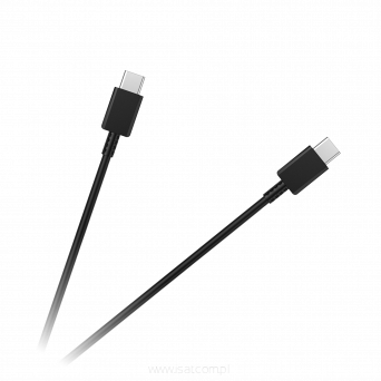 Kabel USB typu C - USB typu C 100 cm czarny
