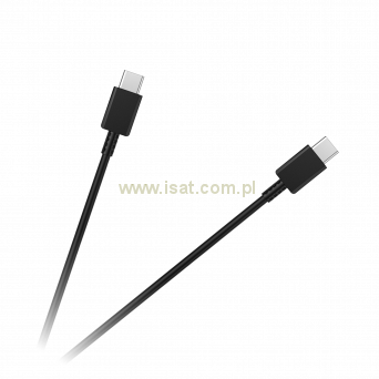 Kabel USB typu C - USB typu C 100 cm czarny