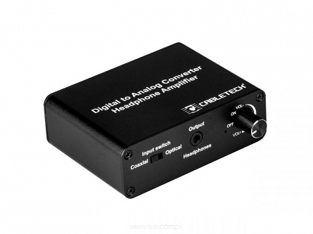 Konwerter DAC audio Toslink - RCA + mini Jack Stereo