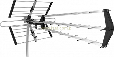 Antena TV zewnętrzna DVB-T2 4K Cabletech 640 kierunkowa VHF+UHF Combo Filtr LTE
