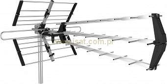 Antena TV zewnętrzna DVB-T2 4K Cabletech 640 kierunkowa VHF+UHF Combo Filtr LTE