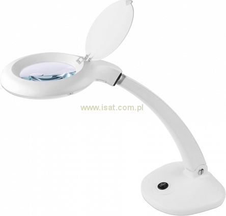 Lampa warsztatowa 6W 450lm z lupą 3D+12D regulowane ramię Rebel