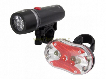 Lampki LED rowerowe tył przód ALPHECCA
