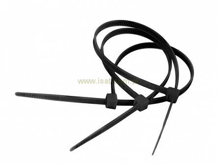 Opaska zaciskowa 14cm czarne 100sztuk szerokość 3,6mm