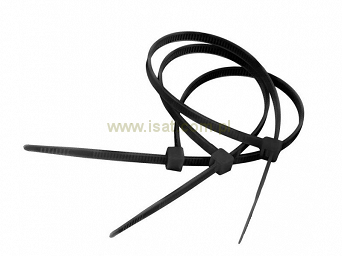 Opaska zaciskowa 14cm czarne 100sztuk szerokość 3,6mm