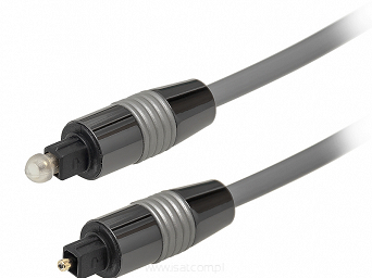 Kabel przewód optyczny Toslink 3,0m Metal
