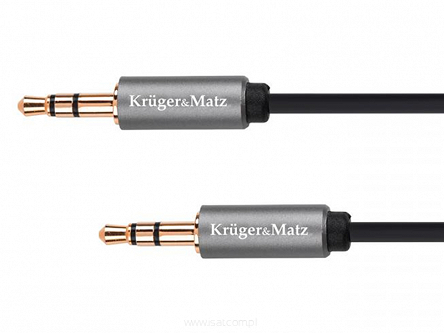 Przewód kabel audio AUX Jack stereo 3,5mm wtyk - wtyk 3m Kruger&Matz