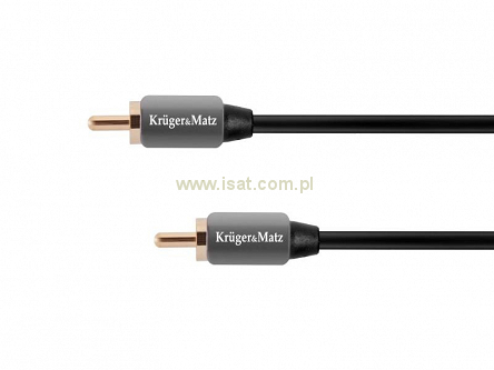 Przewód audio Kruger&Matz S/PDIF 1xRCA - 1xRCA o długości 1m