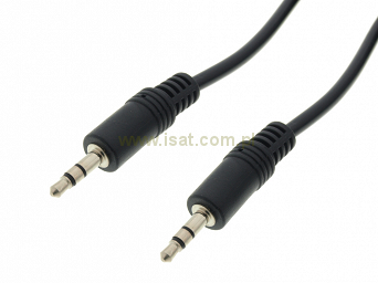 Przewód AUX audio wtyki Jack stereo 3,5mm proste MJS 0,6m