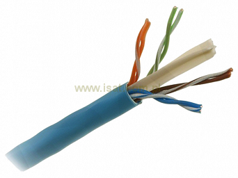 Skrętka komputerowa U-UTP kat.6e Satec RAYDEX U400 LSHF (drut) transmisja do 1Gbps 1mb