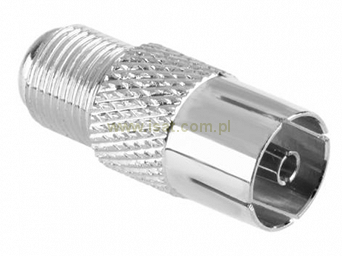 Przejście antenowe GF-GIEC/Cu metalowe gniazdo antenowe-gniazdo F