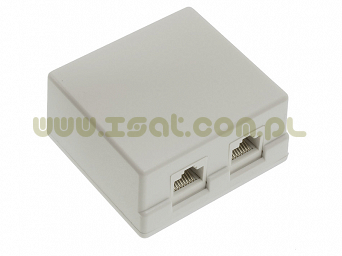 Puszka komputerowa abonencka 2xRJ-45 kat. 5e