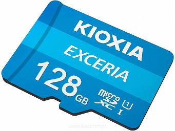 Karta microSD XC 128GB UHS-I U1 Kioxia z adapterem