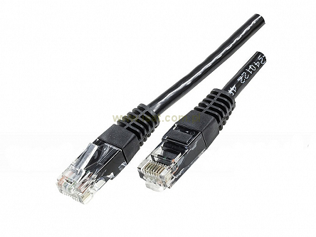 Patchcord przewód kabel UTP kat. 6e 20m czarny wtyk - wtyk