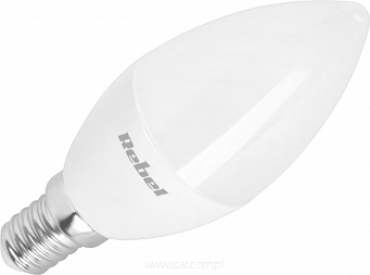 Żarówka LED świeca o mocy 8W E14 światło ciepłe białe