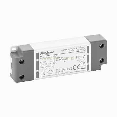 Zasilacz Rebel do sznurów LED 12V/1.5A max.18W IP20