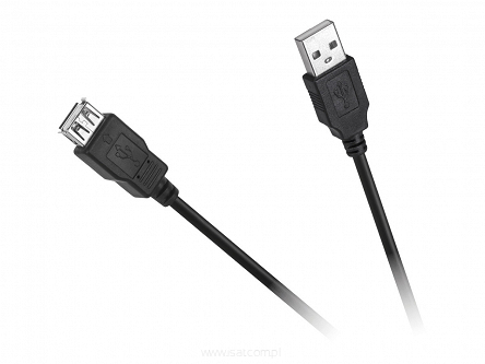 Kabel USB przedłużacz wtyk-gniazdo A-A 1,0m