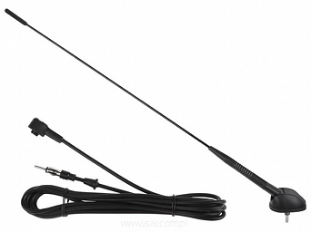 Antena samochodowa A2 Sunker maszt 43cm z regulacją do 50st, kabel 203cm