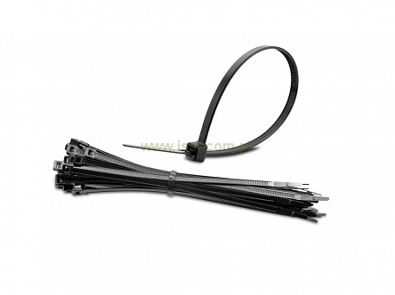 Opaska zaciskowa 25cm czarne 100sztuk szerokość 4,2mm