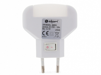 Lampka nocna QM001W LED biały