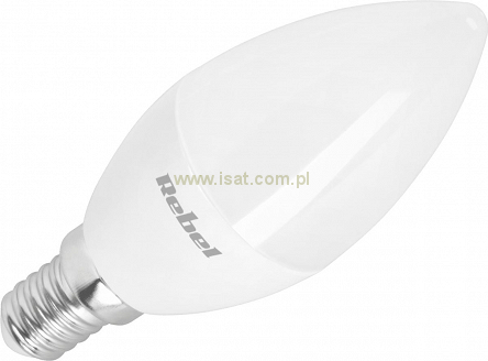 Żarówka LED świeca o mocy 6W E14 światło neutralne