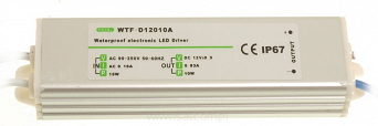 Zasilacz LED wodoodporny 12V 10W max 830mA IP67 zewnętrzny