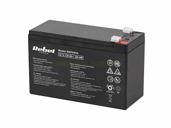 Akumulator elektrolitowy żelowy 12V / 7,5Ah Rebel