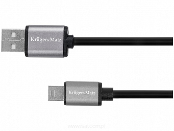 Kabel USB 2.0 wtyk A - wtyk mini-B 1m K&M