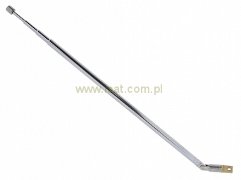 Antena radiowa teleskopowa N158, metalowa o długości 61,5cm 