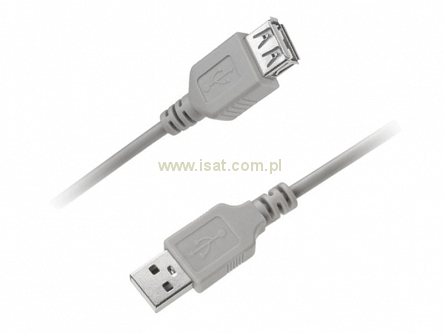 przedłużacz USB2.0 o długości 80cm wtyk - gniazdo typu A