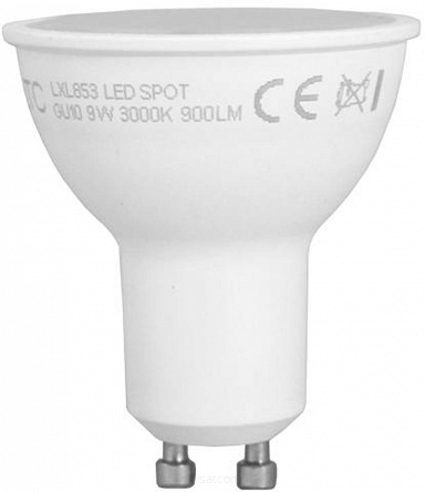 Żarówka LED typu halogen SMD 9W 900lm GU10 ciepły biały