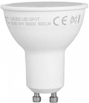 Żarówka LED typu halogen SMD 9W 900lm GU10 ciepły biały