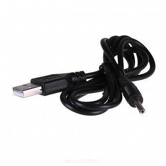 Kabel zasilający wtyk USB - wtyk DC 3.5 x 1.35mm Akyga AK-DC-03