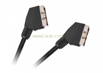 Przewód Audio-Video wtyki Euro/Euro (Scart) 21pin, długość 3,0m