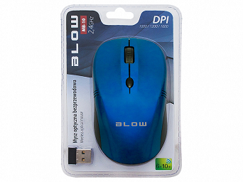 mysz bezprzewodowa MB10 niebieska    